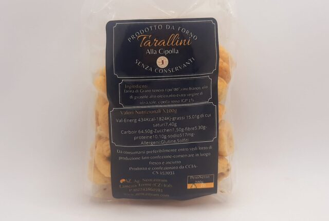 Tarallini Calabresi alla Cipolla gr 200