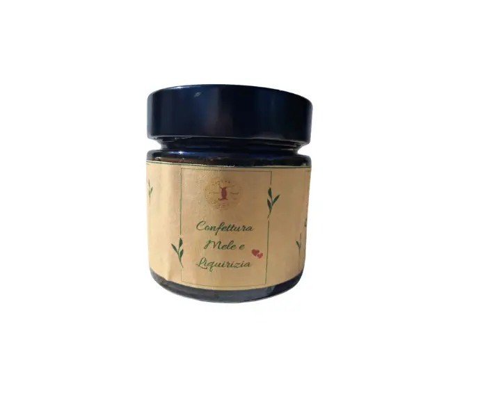 Confettura  extra di mele e liquirizia gr.250