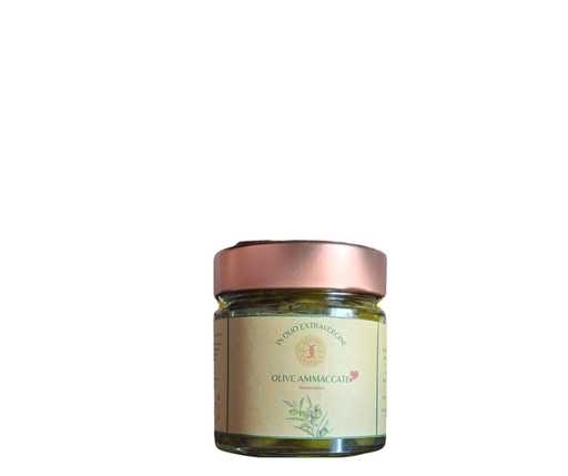 Olive ammaccate denocciolate calabresi in olio extravergine oliva gr 200